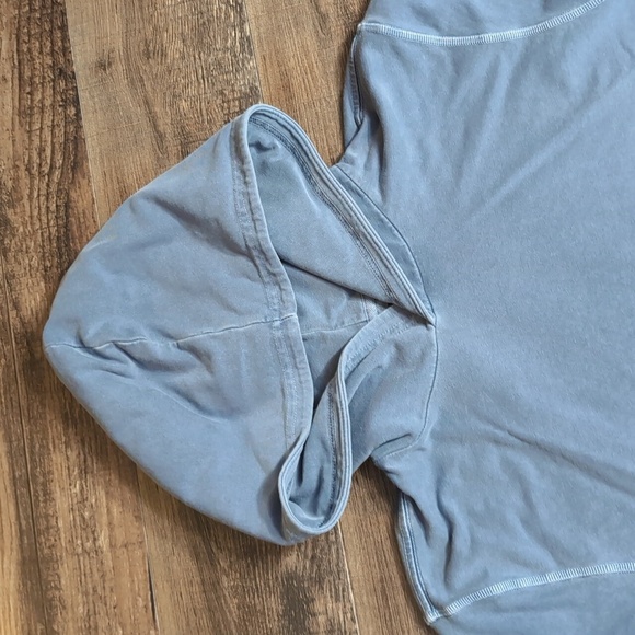 Goodlife Stringless Pullover Hoodie Curved Hem Size XL in Slate Blue - Picture 2 of 10